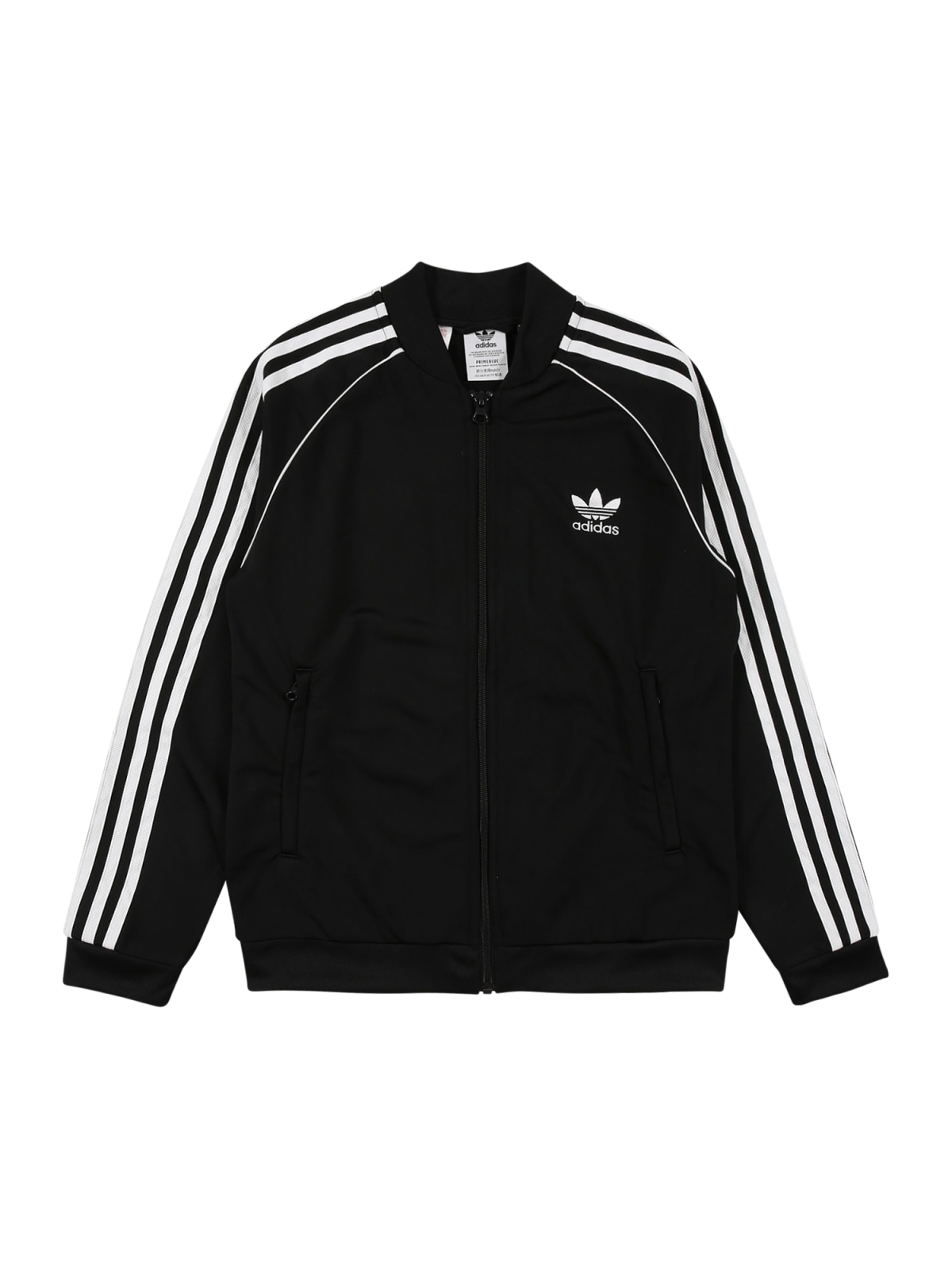 ADIDAS ORIGINALS Jopa na zadrgo  črna / bela