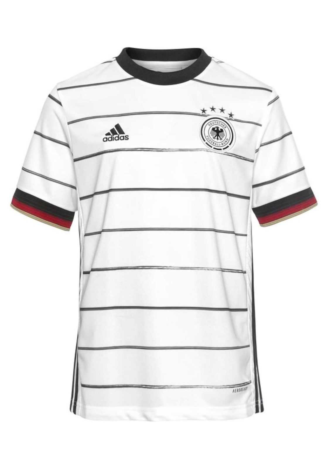 ADIDAS PERFORMANCE Funkcionalna majica 'EM 2020 DFB'  rumena / temno rdeča / črna / bela