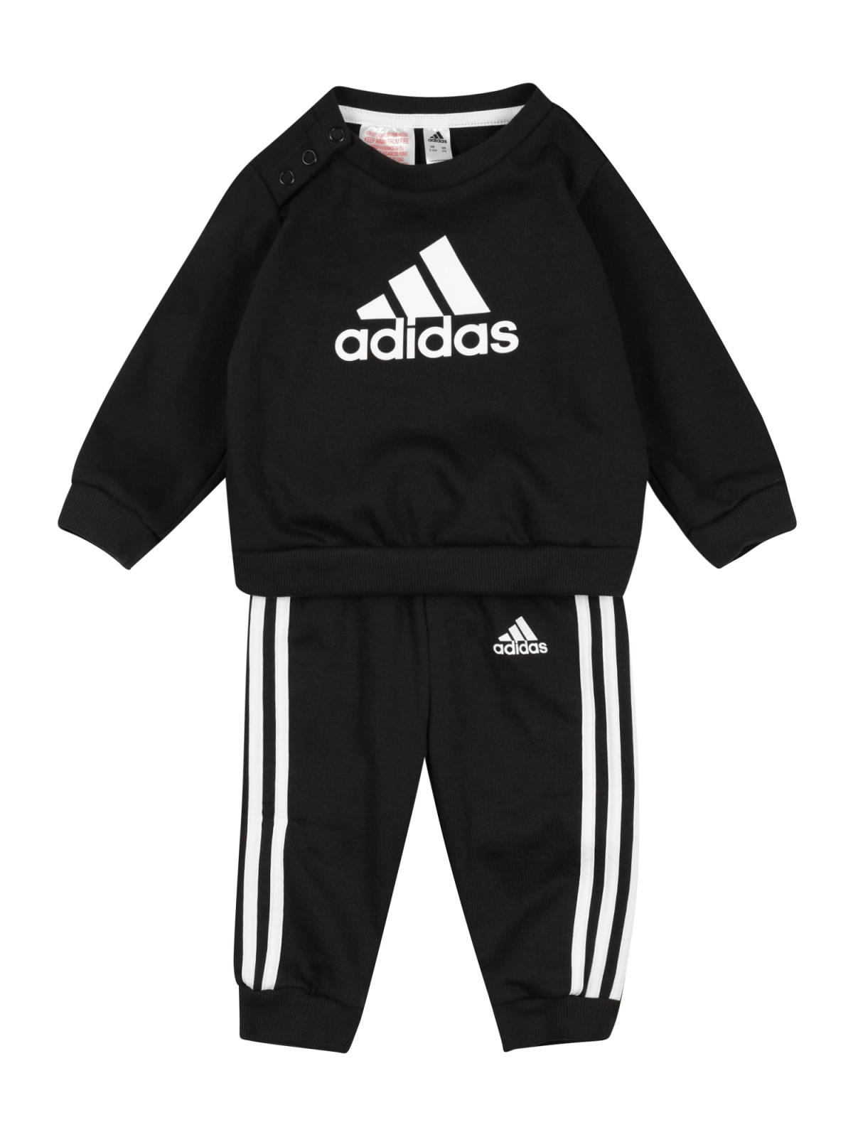 ADIDAS PERFORMANCE Športna trenirka  črna / bela