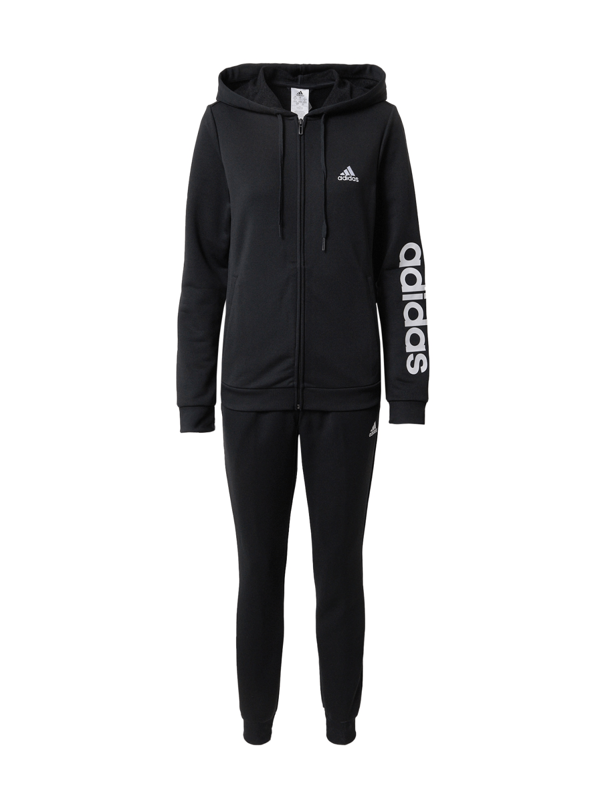ADIDAS PERFORMANCE Športna trenirka  črna / bela