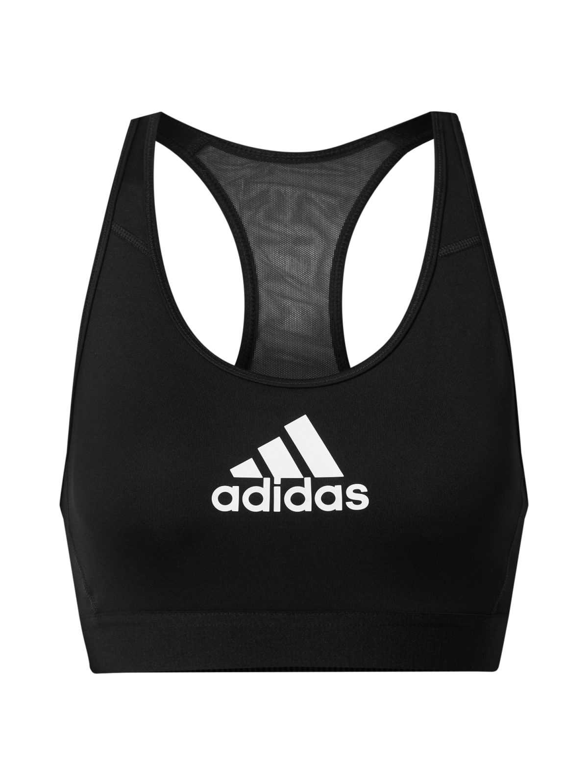 ADIDAS PERFORMANCE Športni nederček  črna / bela