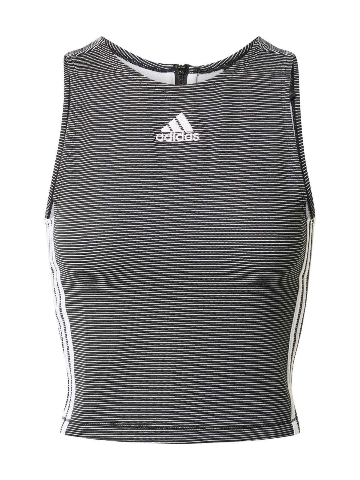 ADIDAS PERFORMANCE Športni top  črna / bela