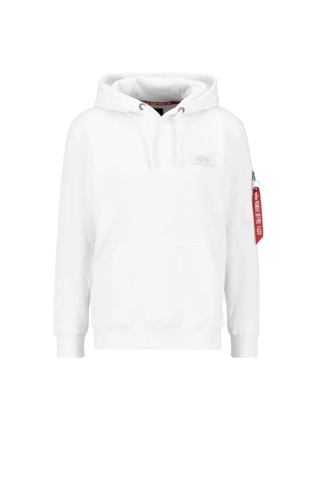 ALPHA INDUSTRIES Majica  črna / bela