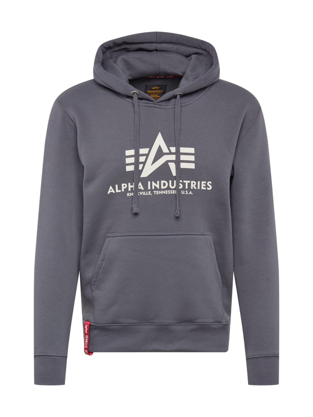 ALPHA INDUSTRIES Majica  temno siva / bela