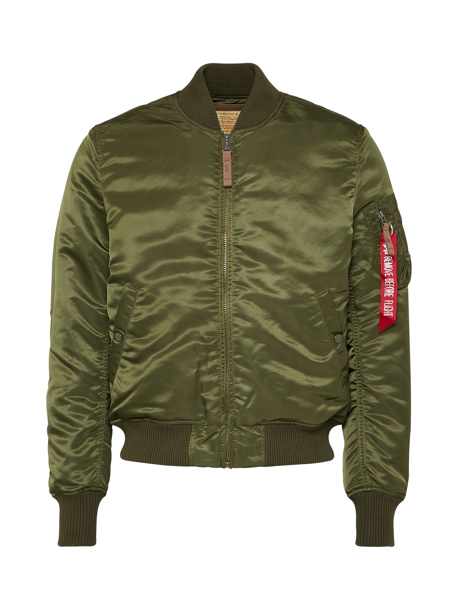 ALPHA INDUSTRIES Prehodna jakna 'MA-1 VF 59'  temno zelena
