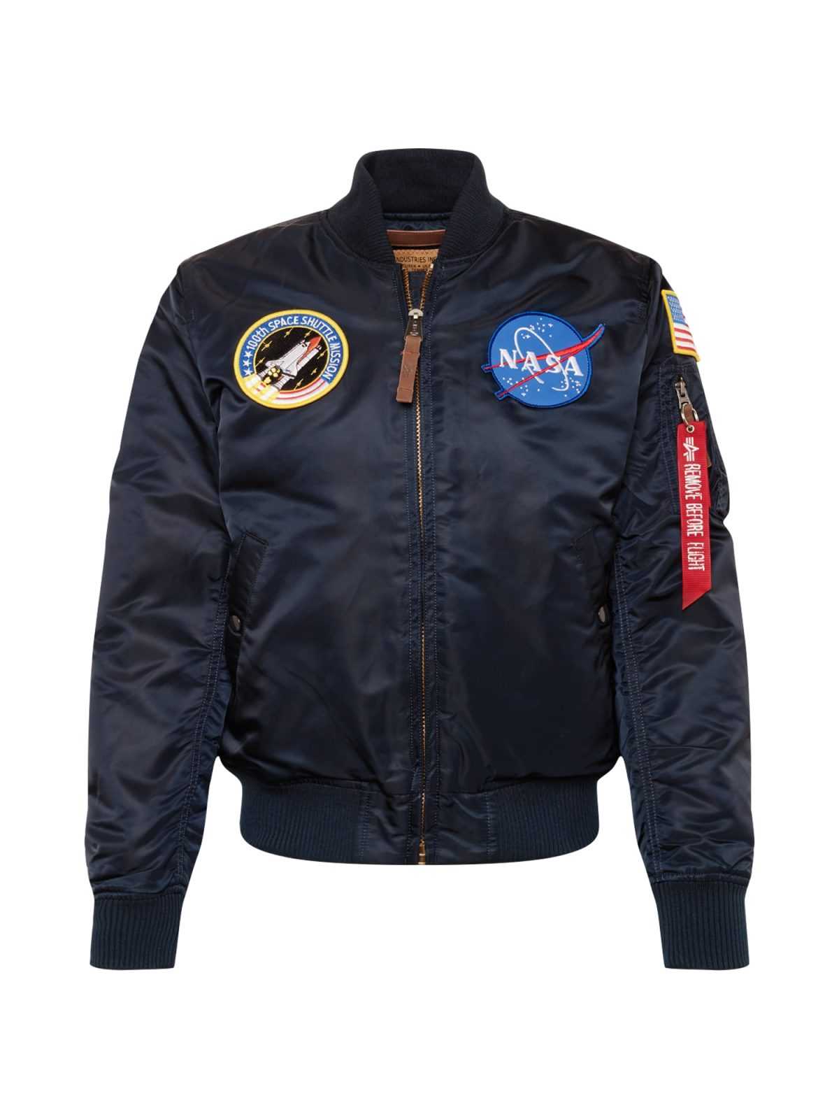 ALPHA INDUSTRIES Prehodna jakna 'VF NASA'  temno modra