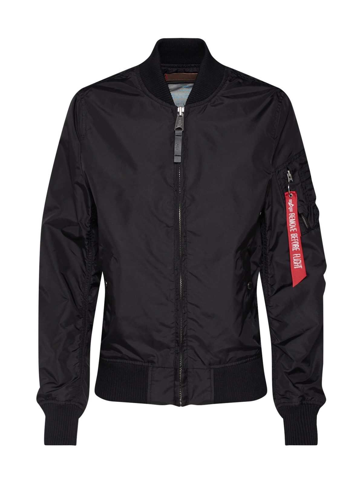 ALPHA INDUSTRIES Prehodna jakna  ognjeno rdeča / črna