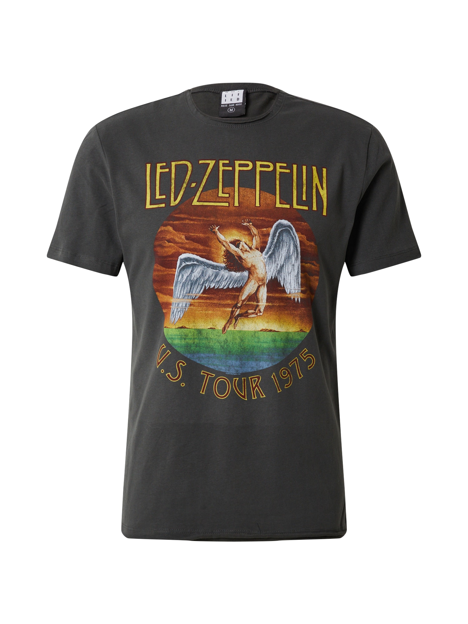 AMPLIFIED Majica 'LED ZEPPELIN TOUR 75'  temno siva