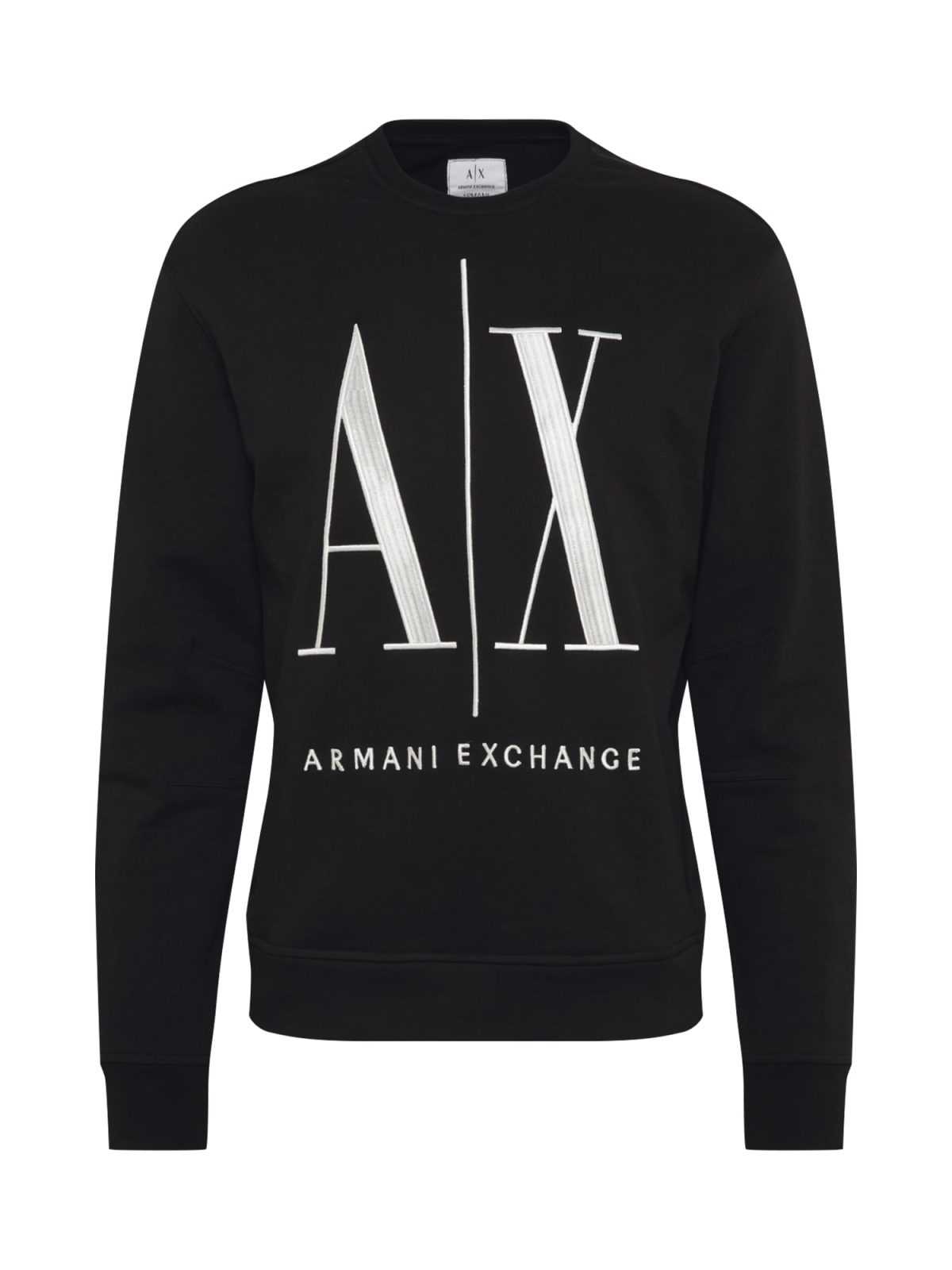 ARMANI EXCHANGE Majica  črna / bela