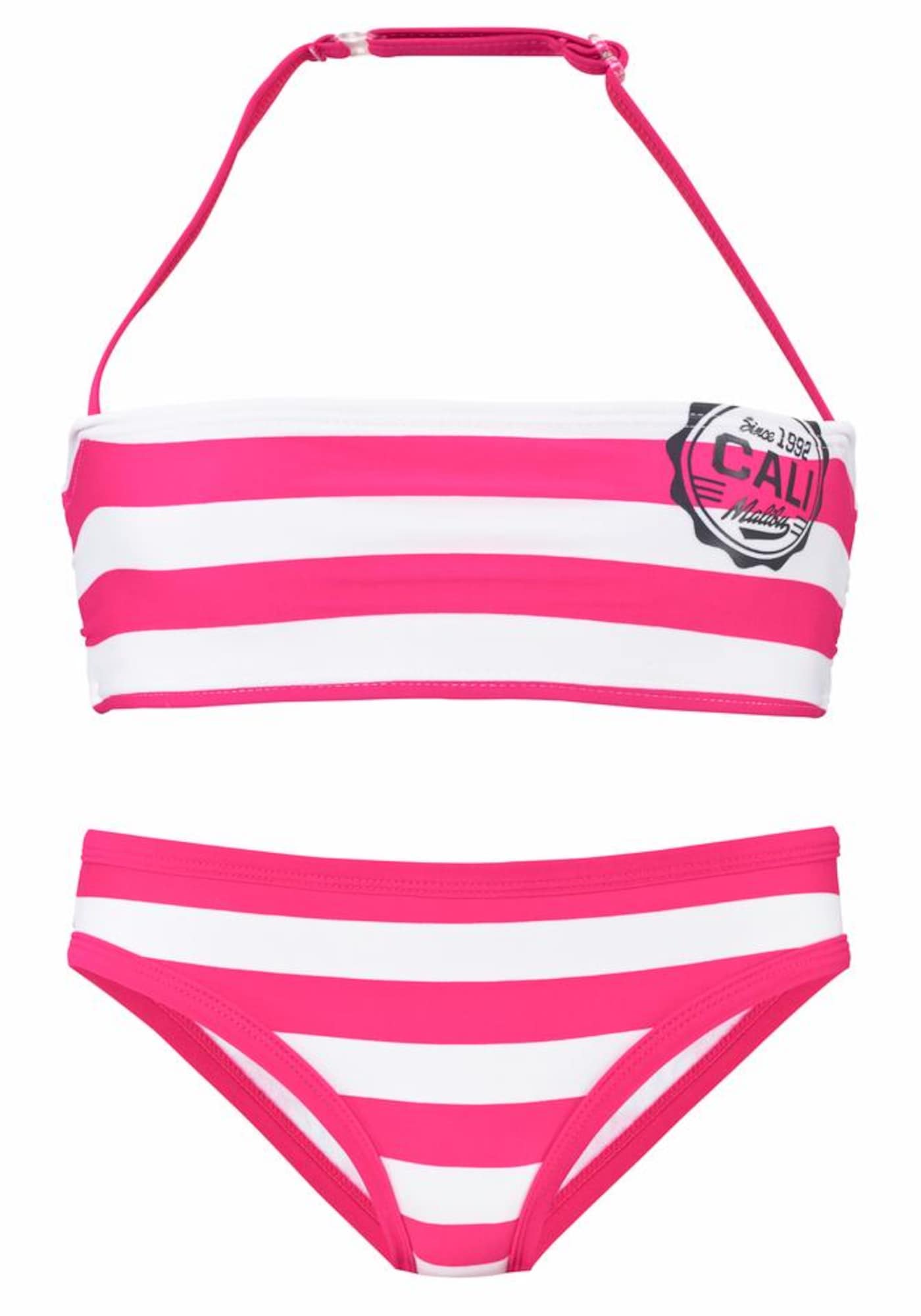 BENCH Bikini  roza / črna / bela