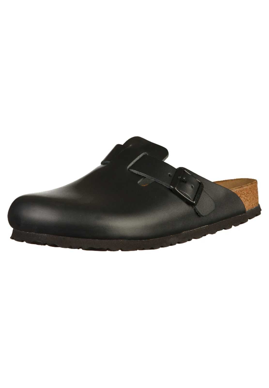 BIRKENSTOCK Nizki natikači 'Boston'  črna