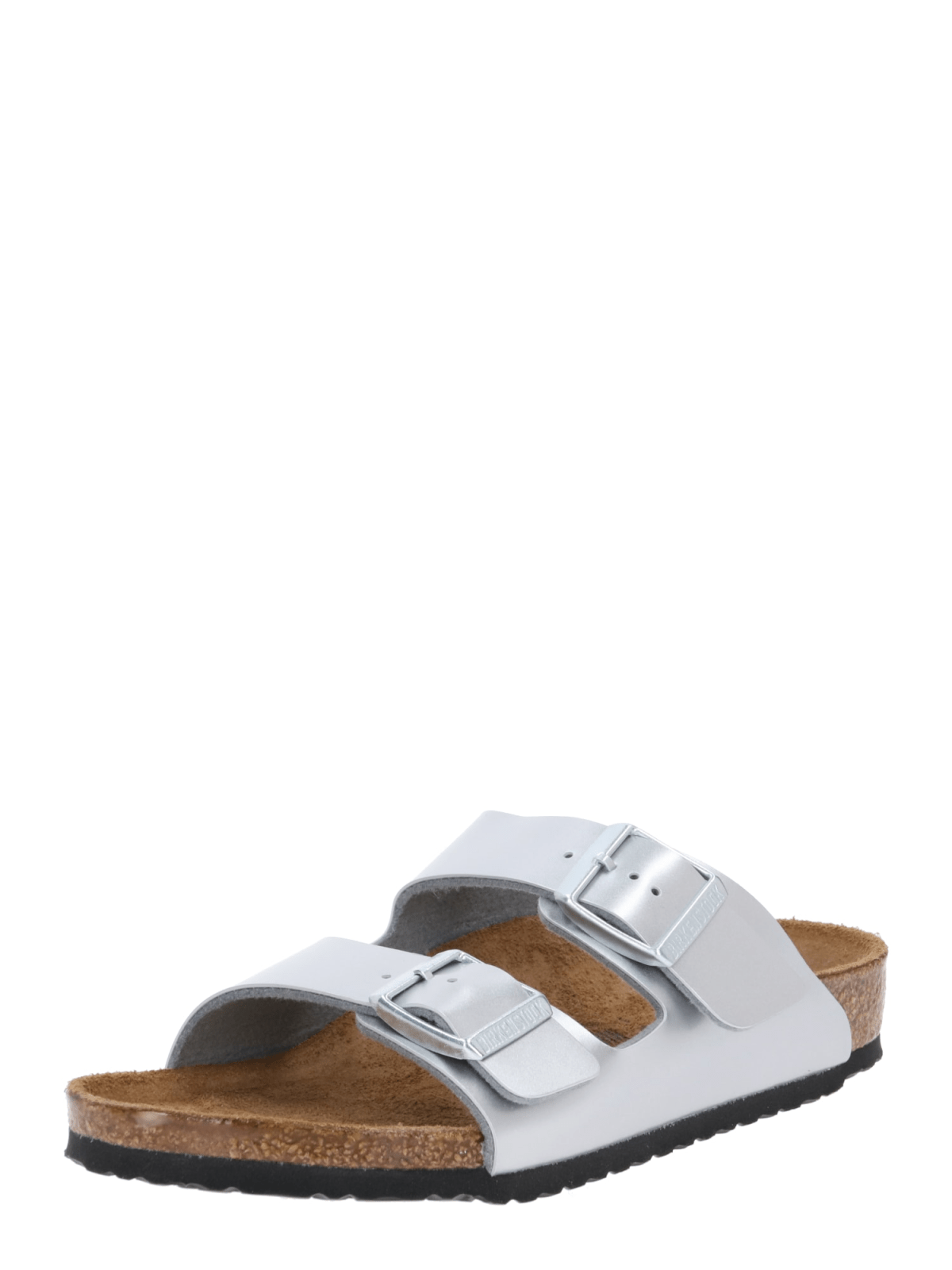 BIRKENSTOCK Odprti čevlji 'Arizona'  srebrna