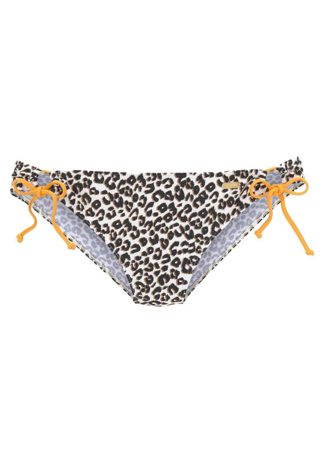 BUFFALO Bikini hlačke 'Kitty'  rjava / črna / bela
