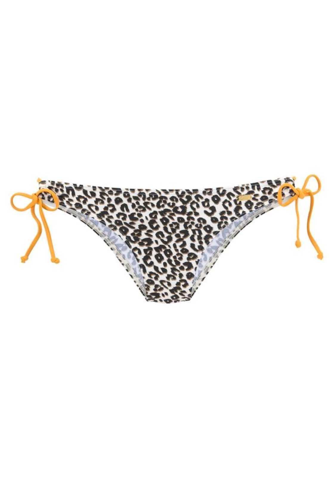 BUFFALO Bikini hlačke 'Kitty'  rjava / oranžna / bela