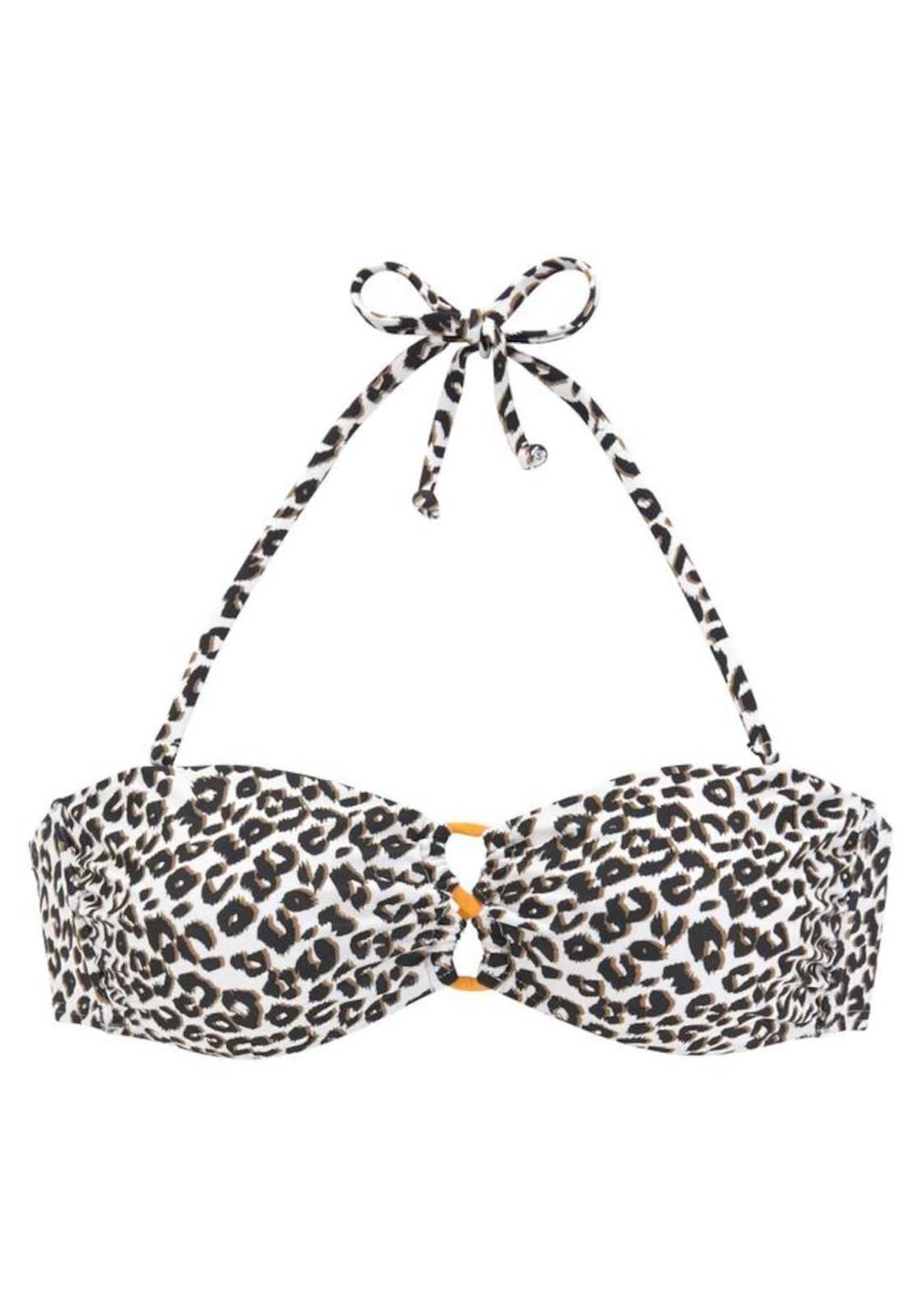 BUFFALO Bikini zgornji del 'Kitty'  bež / rjava