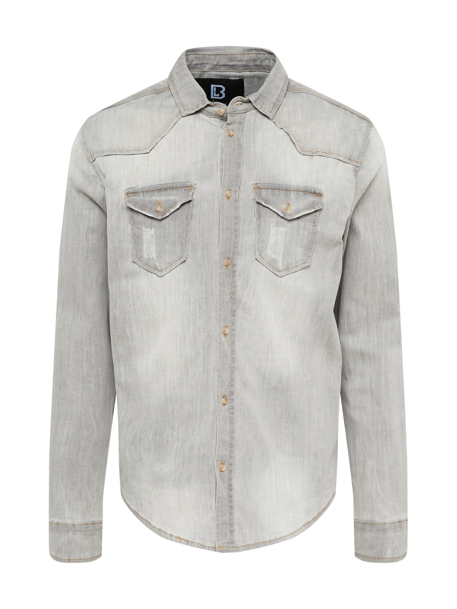 Brandit Srajca 'Riley'  siv denim