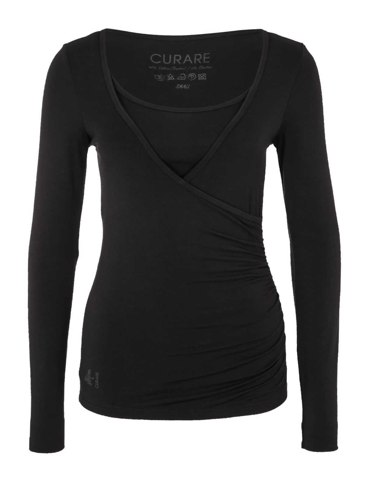 CURARE Yogawear Funkcionalna majica 'Flow'  črna