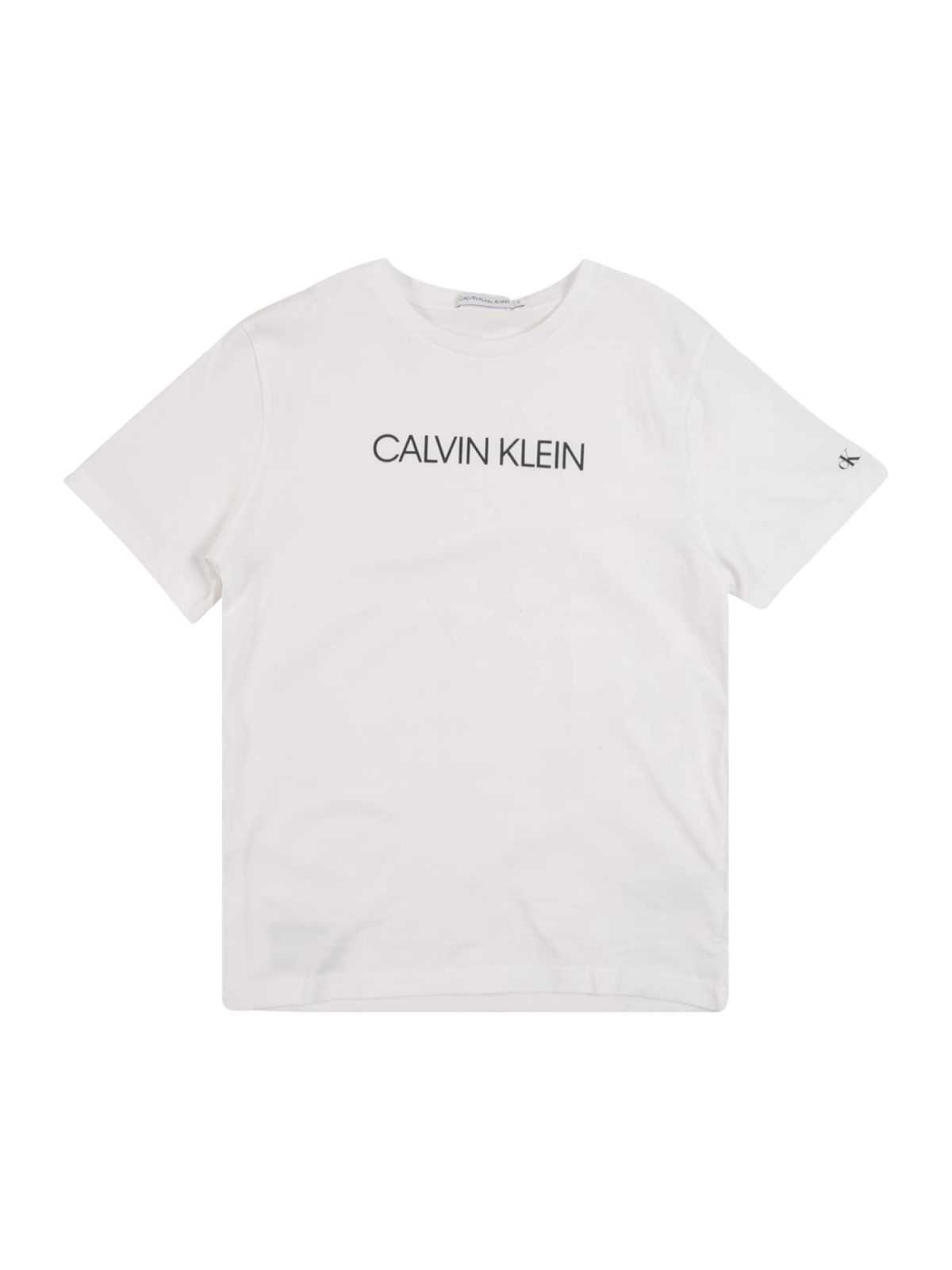 Calvin Klein Jeans Majica 'INSTITUTIONAL'  črna / bela