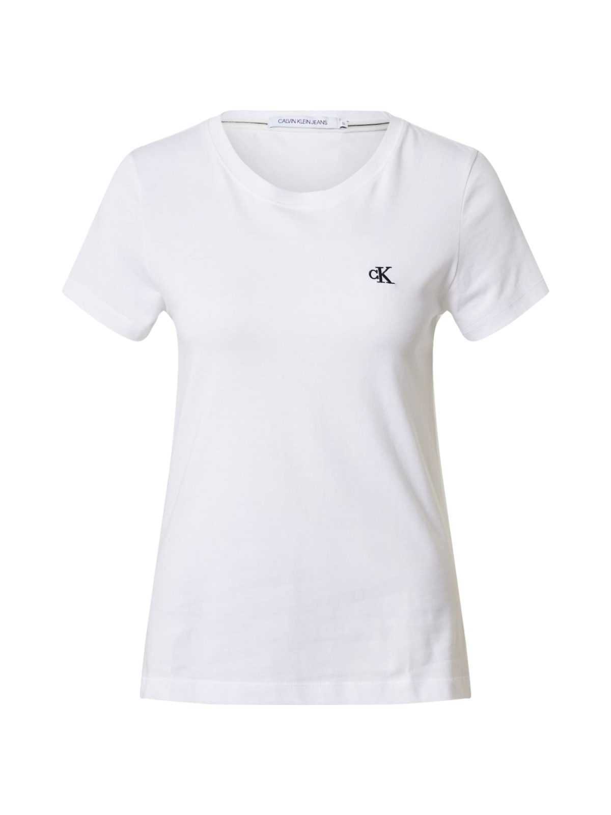 Calvin Klein Jeans Majica  črna / bela