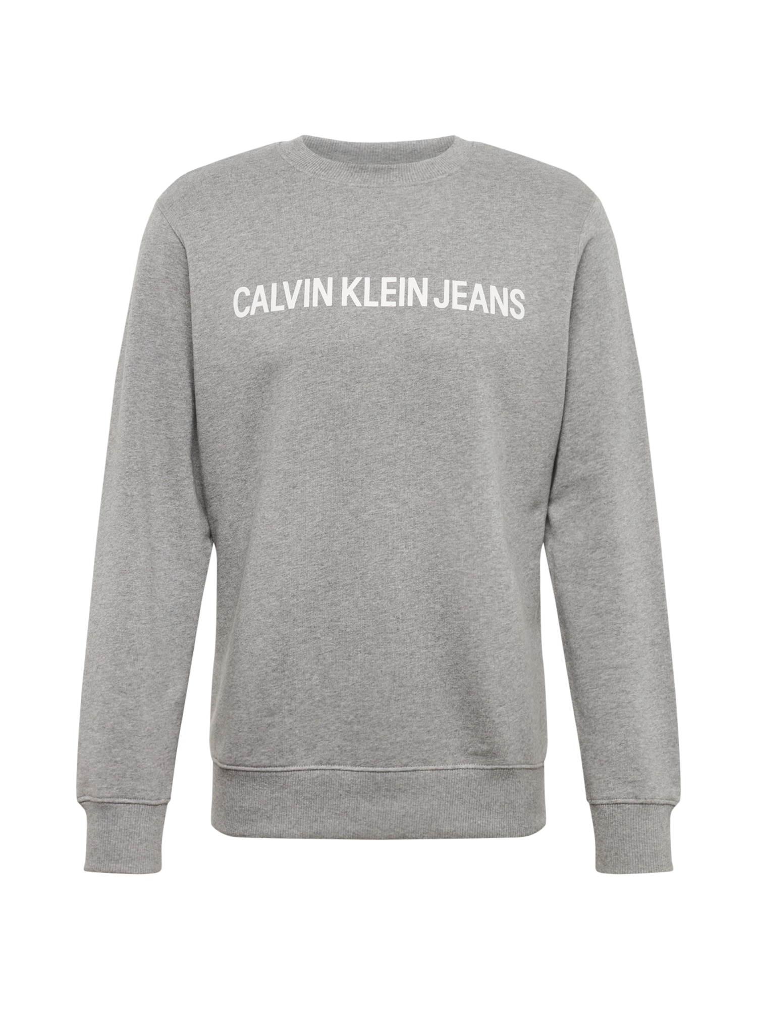 Calvin Klein Jeans Majica  pegasto siva / bela
