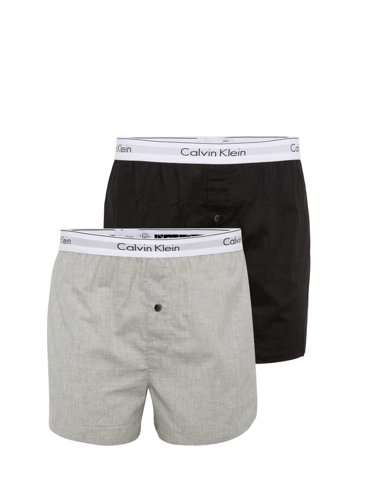 Calvin Klein Underwear Boksarice  pegasto siva / črna