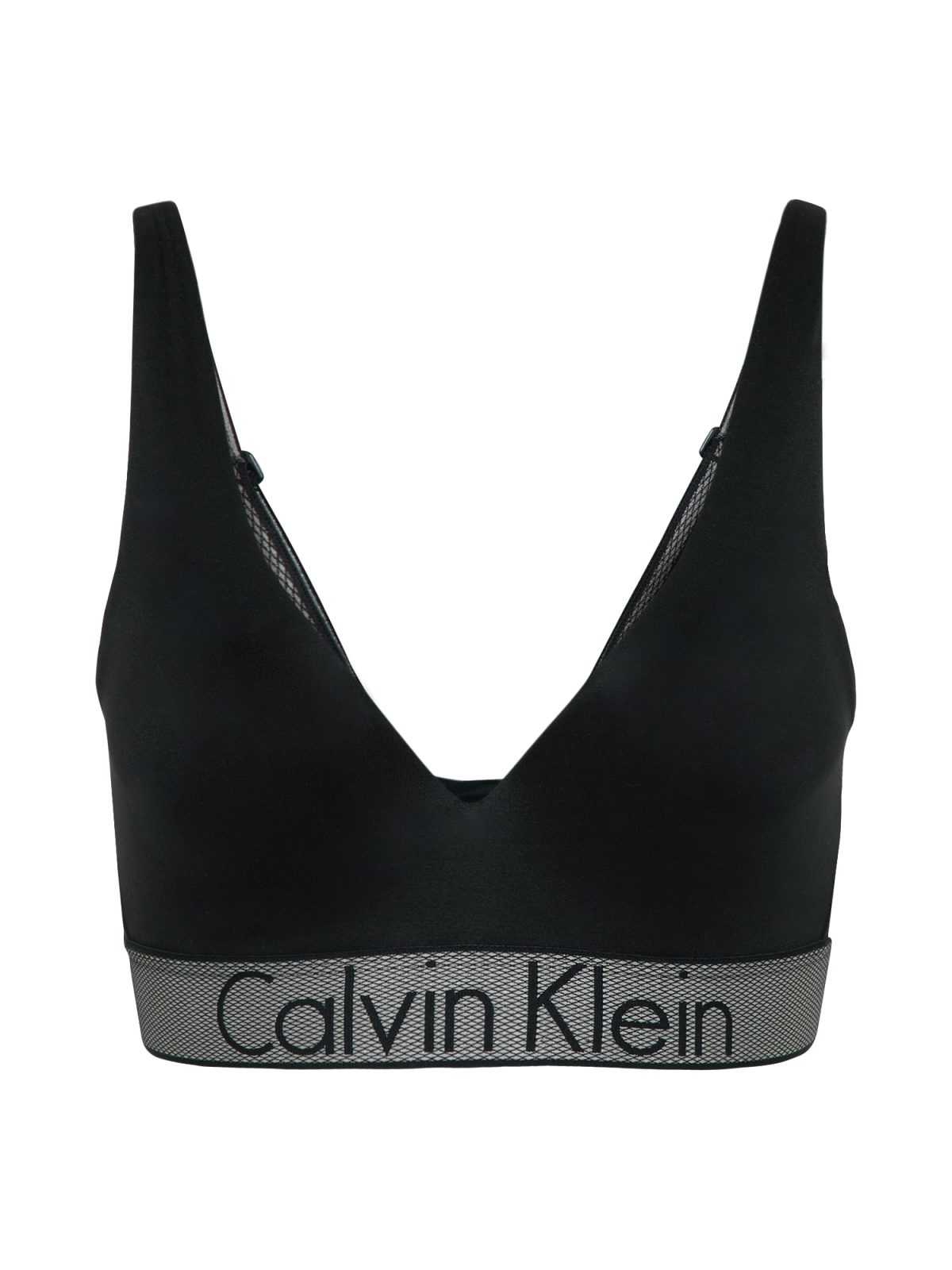 Calvin Klein Underwear Nedrček 'PLUNGE'  siva / črna