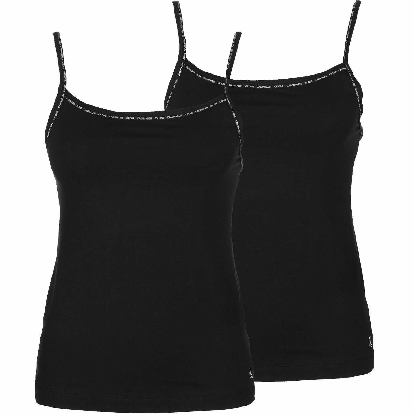 Calvin Klein Underwear Spodnja majica 'CAMISOLE 2PK'  črna