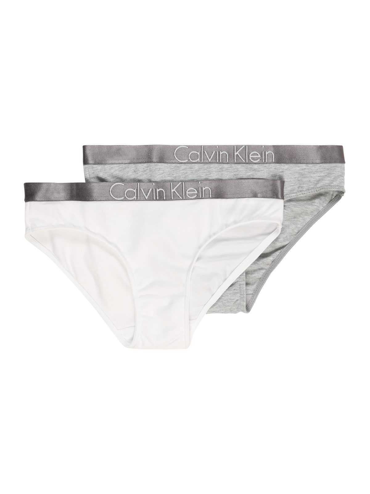 Calvin Klein Underwear Spodnjice '2 PACK BIKINI'  pegasto siva / bela