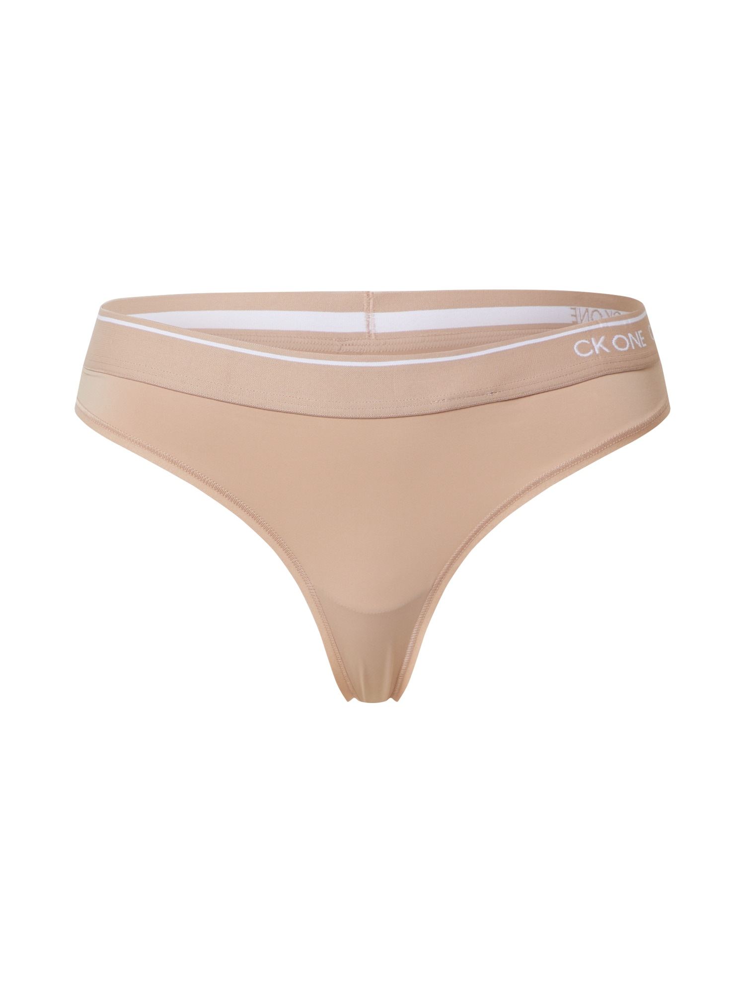 Calvin Klein Underwear Tangice 'THONG'  bež / bela