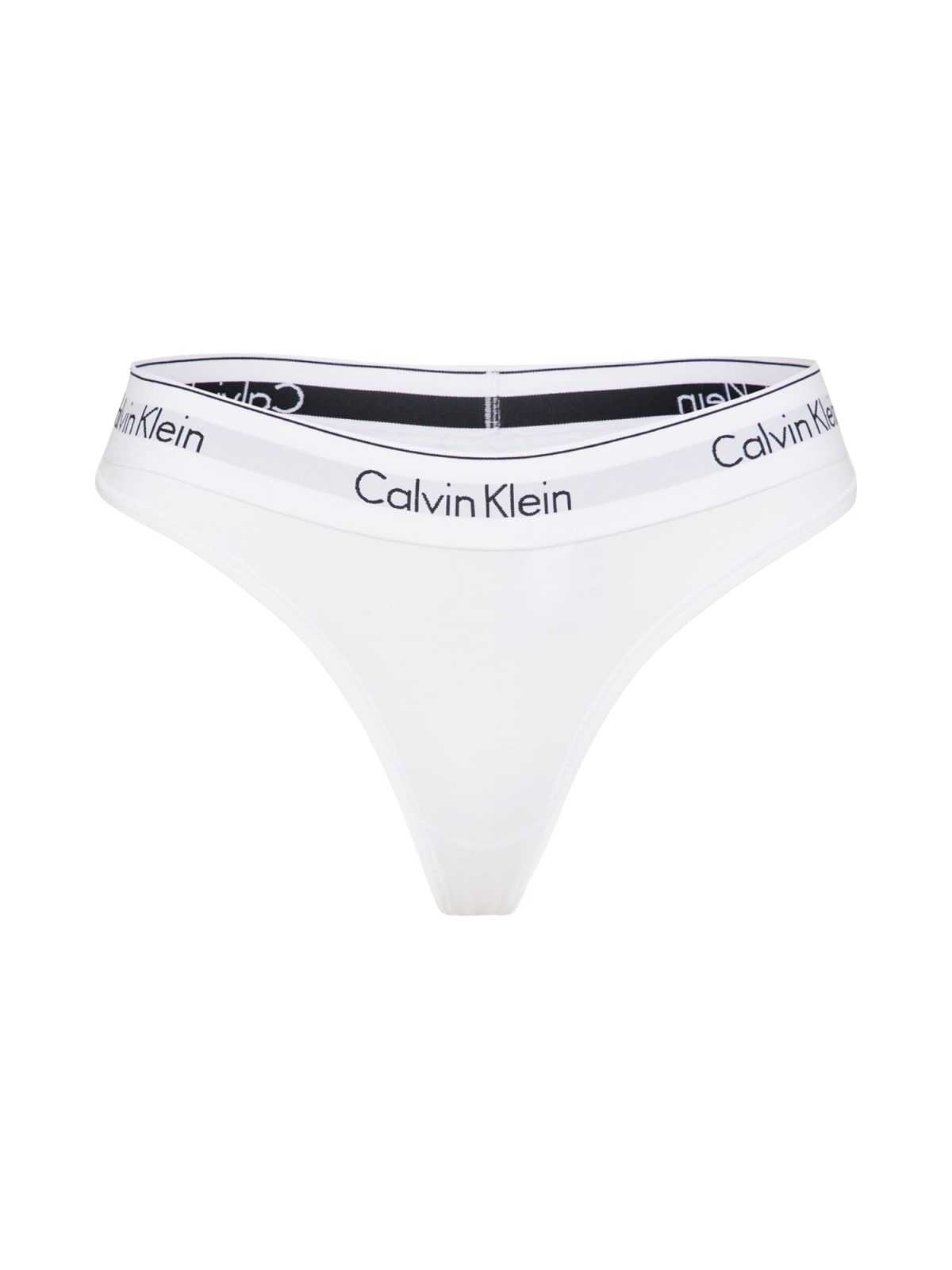 Calvin Klein Underwear Tangice  črna / bela