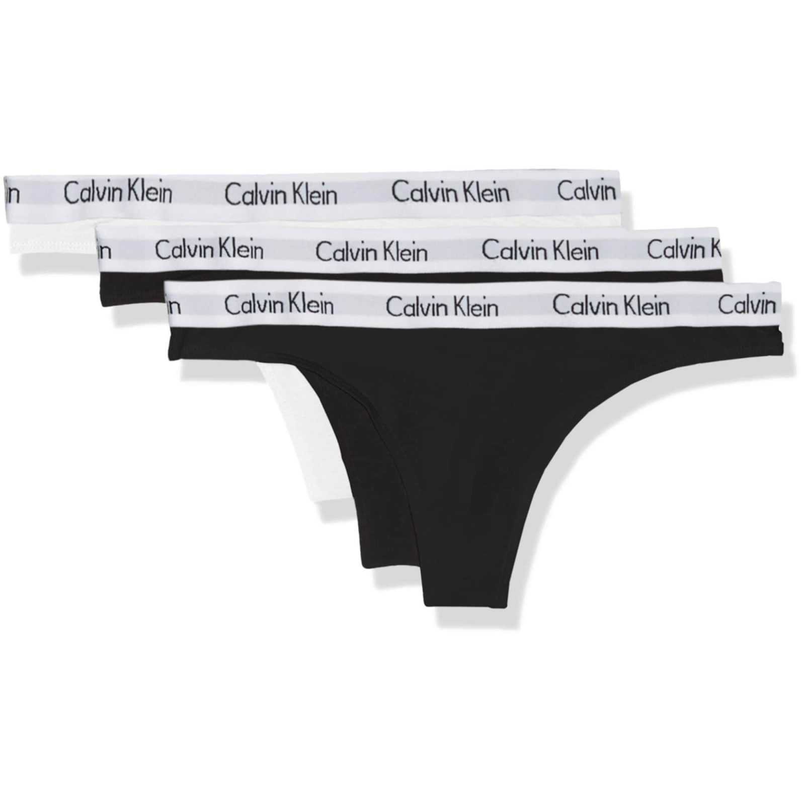Calvin Klein Underwear Tangice  črna / bela