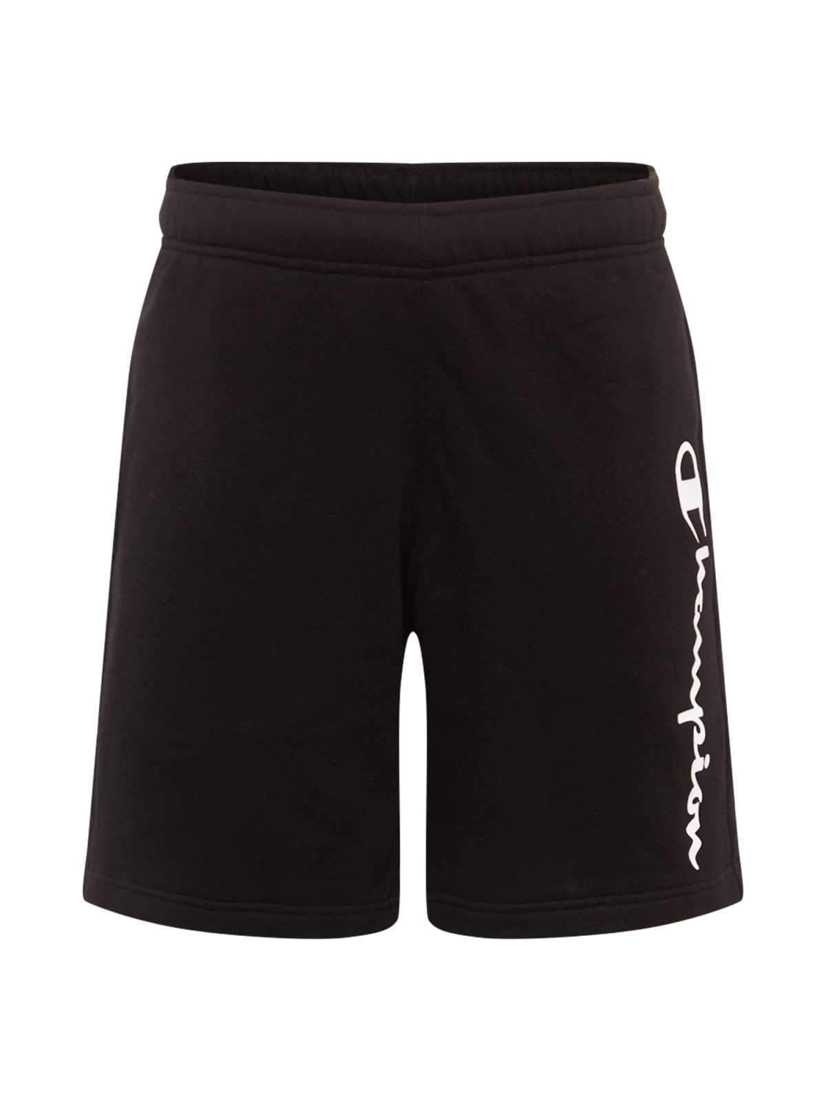 Champion Authentic Athletic Apparel Hlače  črna / bela