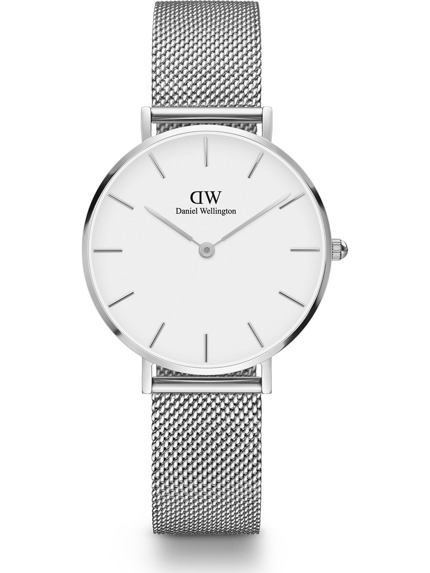 Daniel Wellington Analogna ura 'Petite Sterling DW00100164'  srebrna / bela