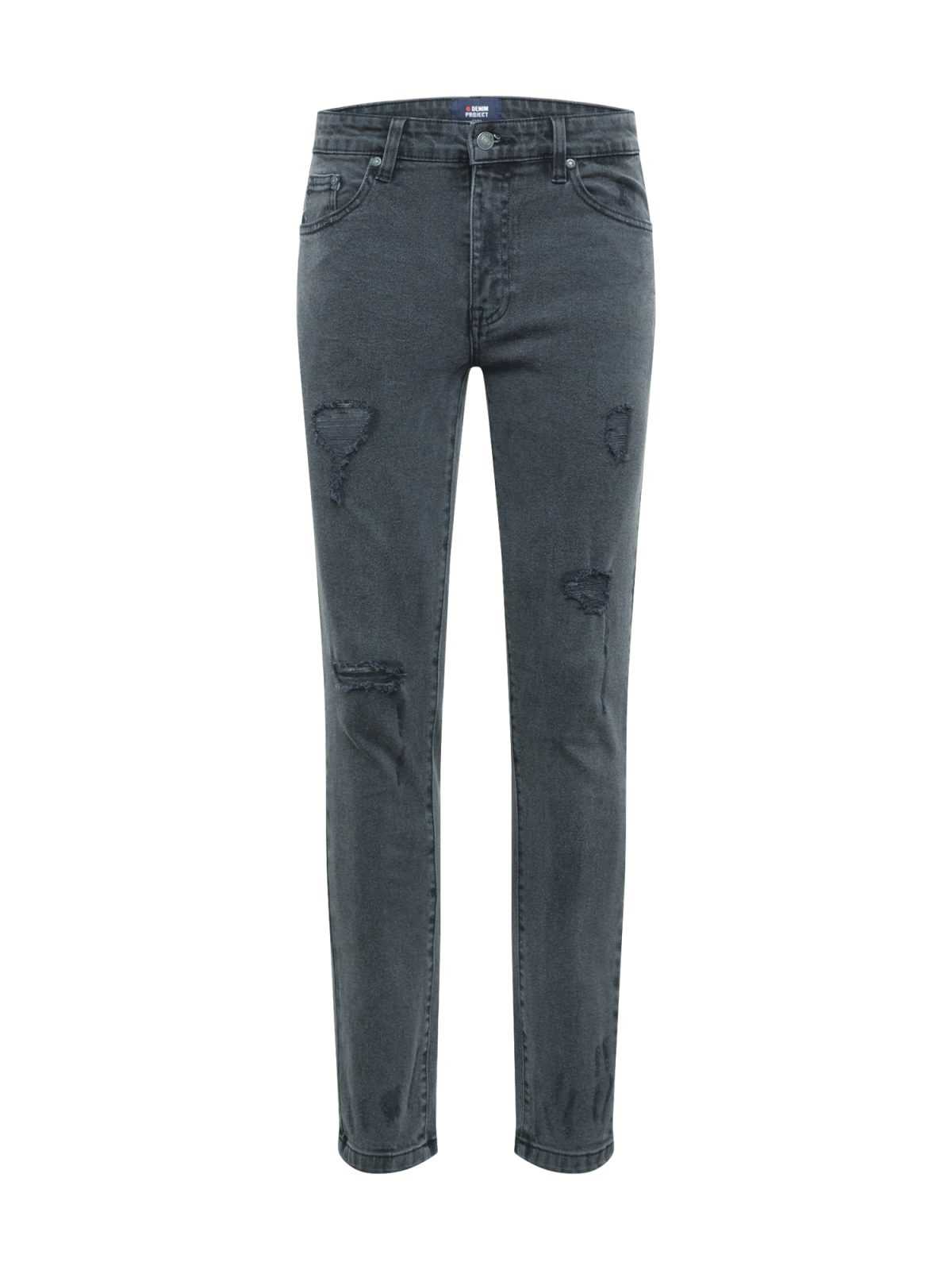 Denim Project Kavbojke 'MR. RED'  siv denim