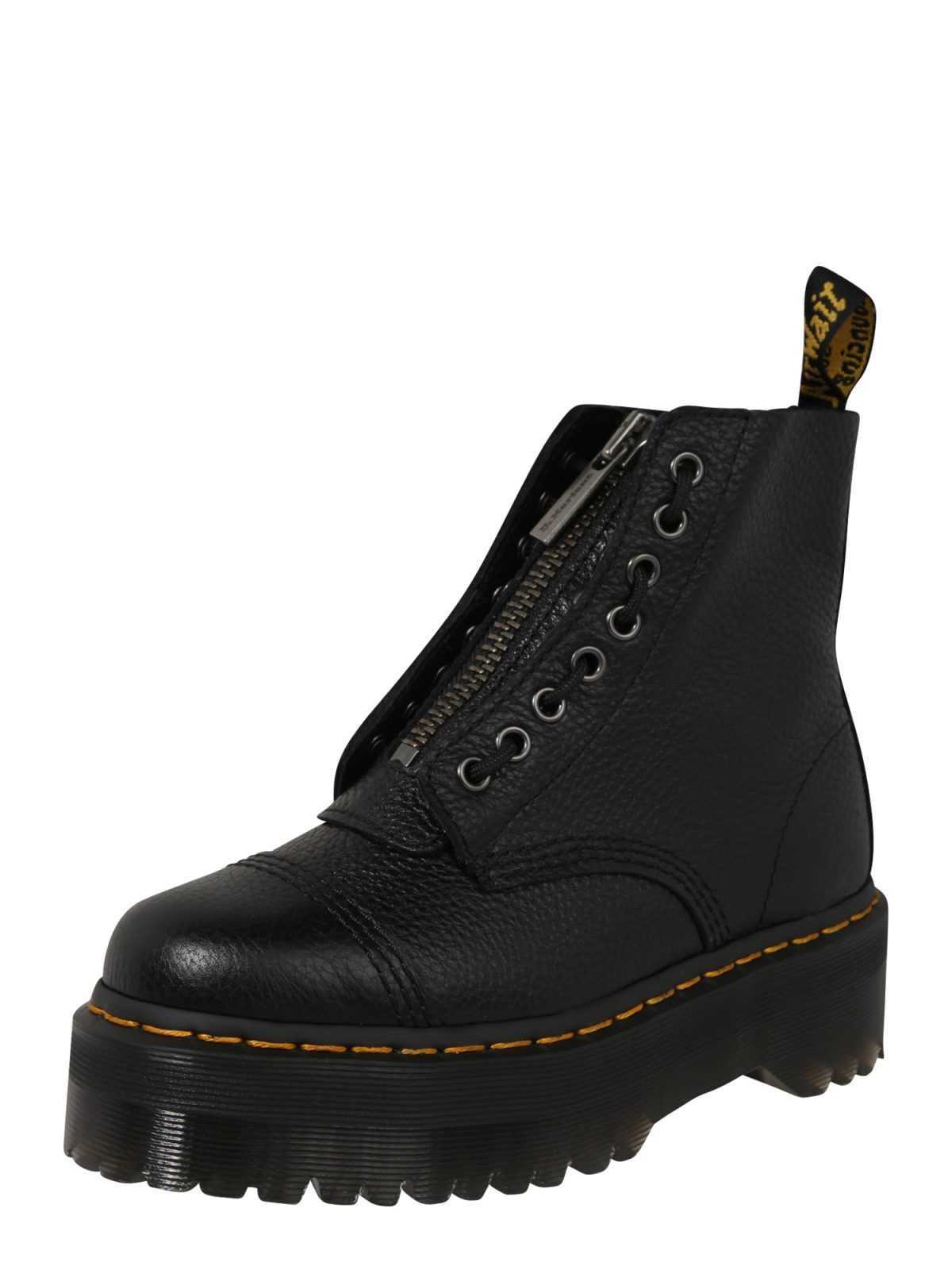 Dr. Martens Gležnarji z vezalkami  črna