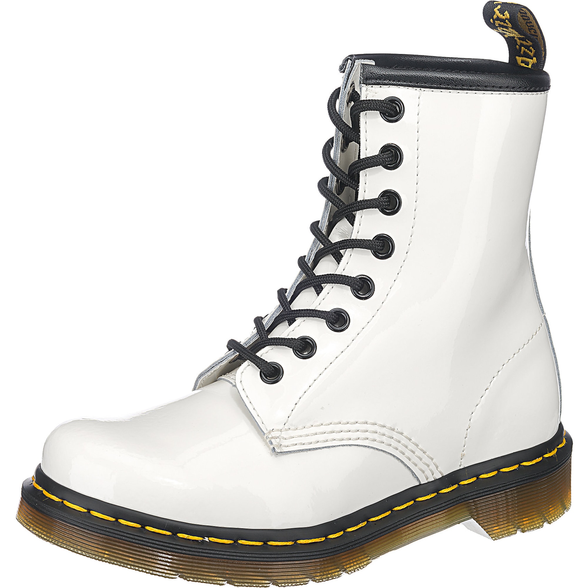 Dr. Martens Gležnarji z vezalkami  rumena / črna / bela