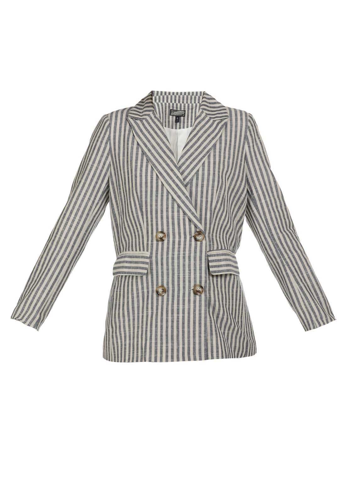DreiMaster Vintage Blazer  siva / bela