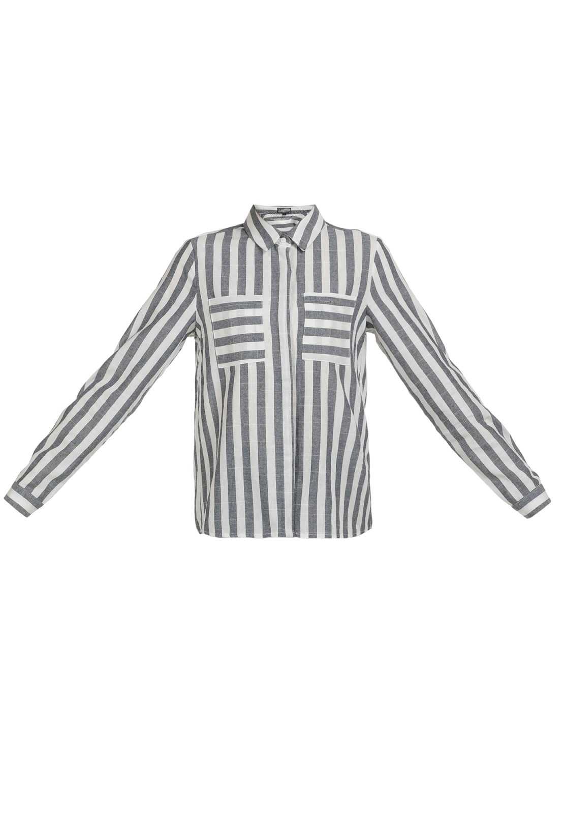 DreiMaster Vintage Bluza  marine / bela
