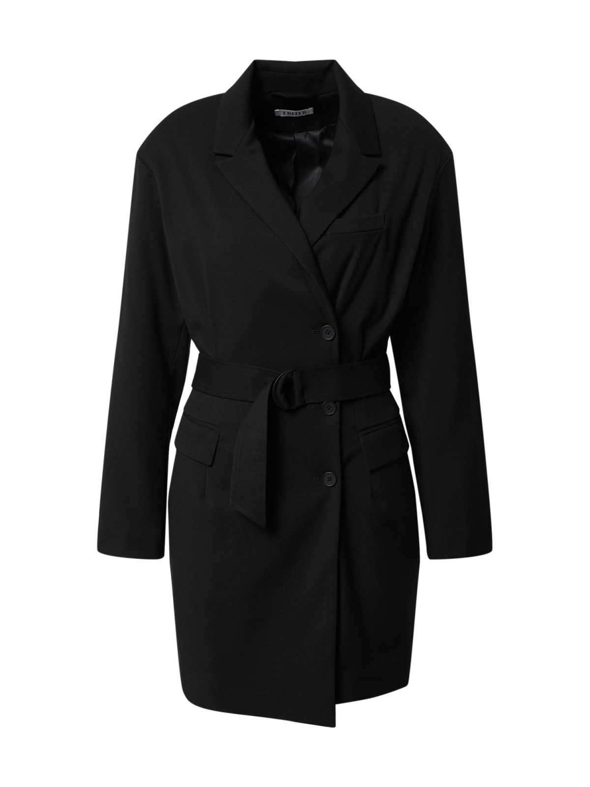 EDITED Dolga srajca 'Mareen Blazerdress'  črna