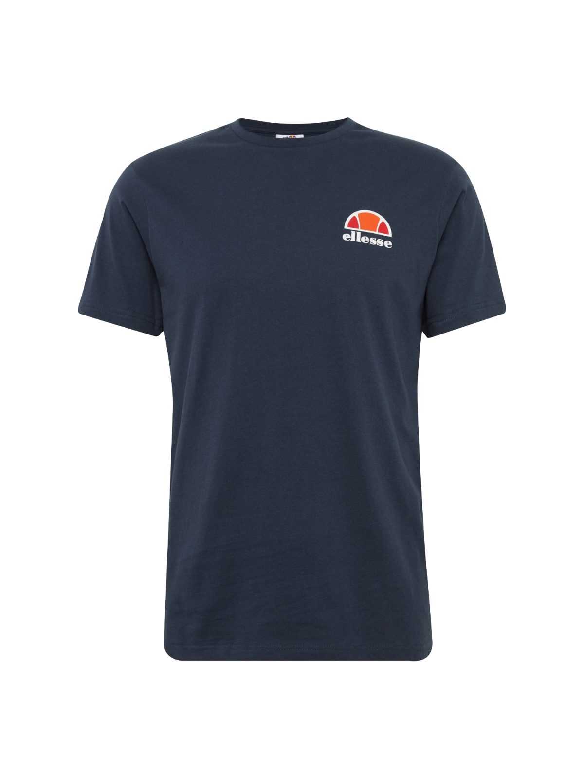 ELLESSE Majica 'CANALETTO'  temno modra / temno oranžna / ognjeno rdeča / bela