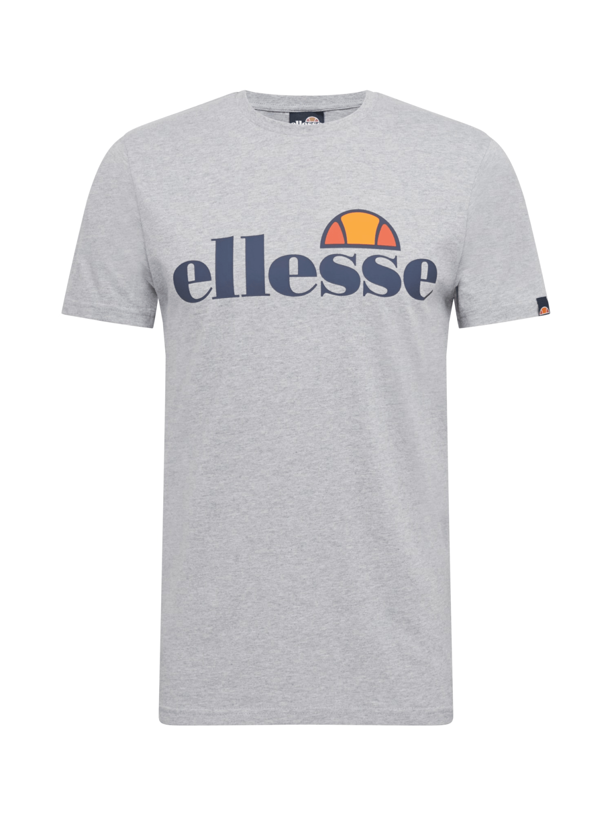ELLESSE Majica  mornarska / pegasto siva / oranžna / rdeča