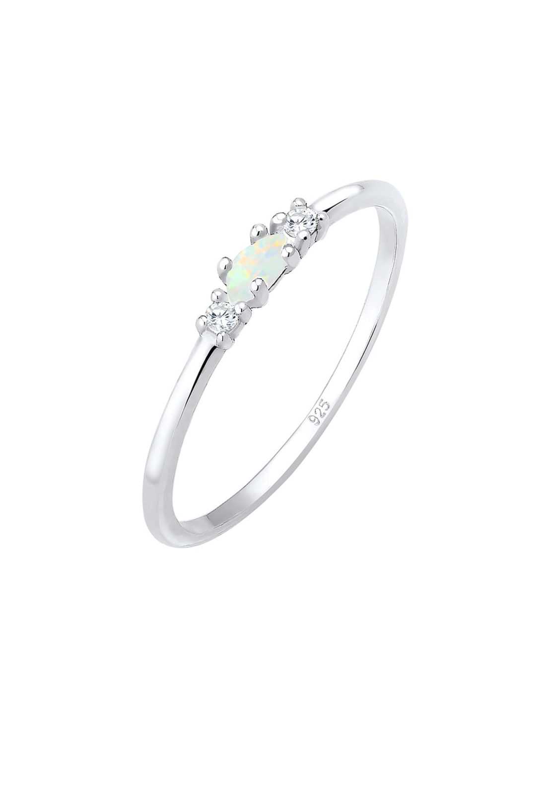 ELLI Prstan  opal / srebrna