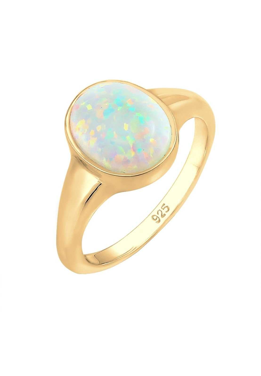 ELLI Prstan  opal / zlata