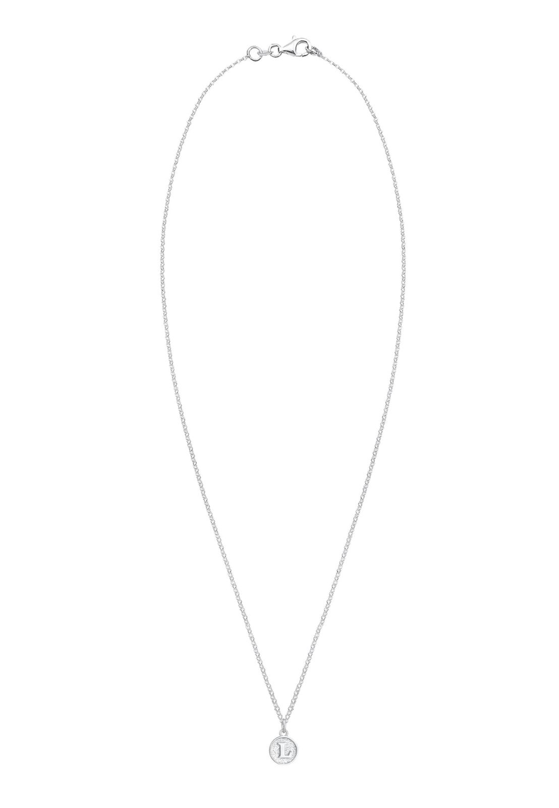 ELLI Verižica 'Buchstabe - L'  srebrna