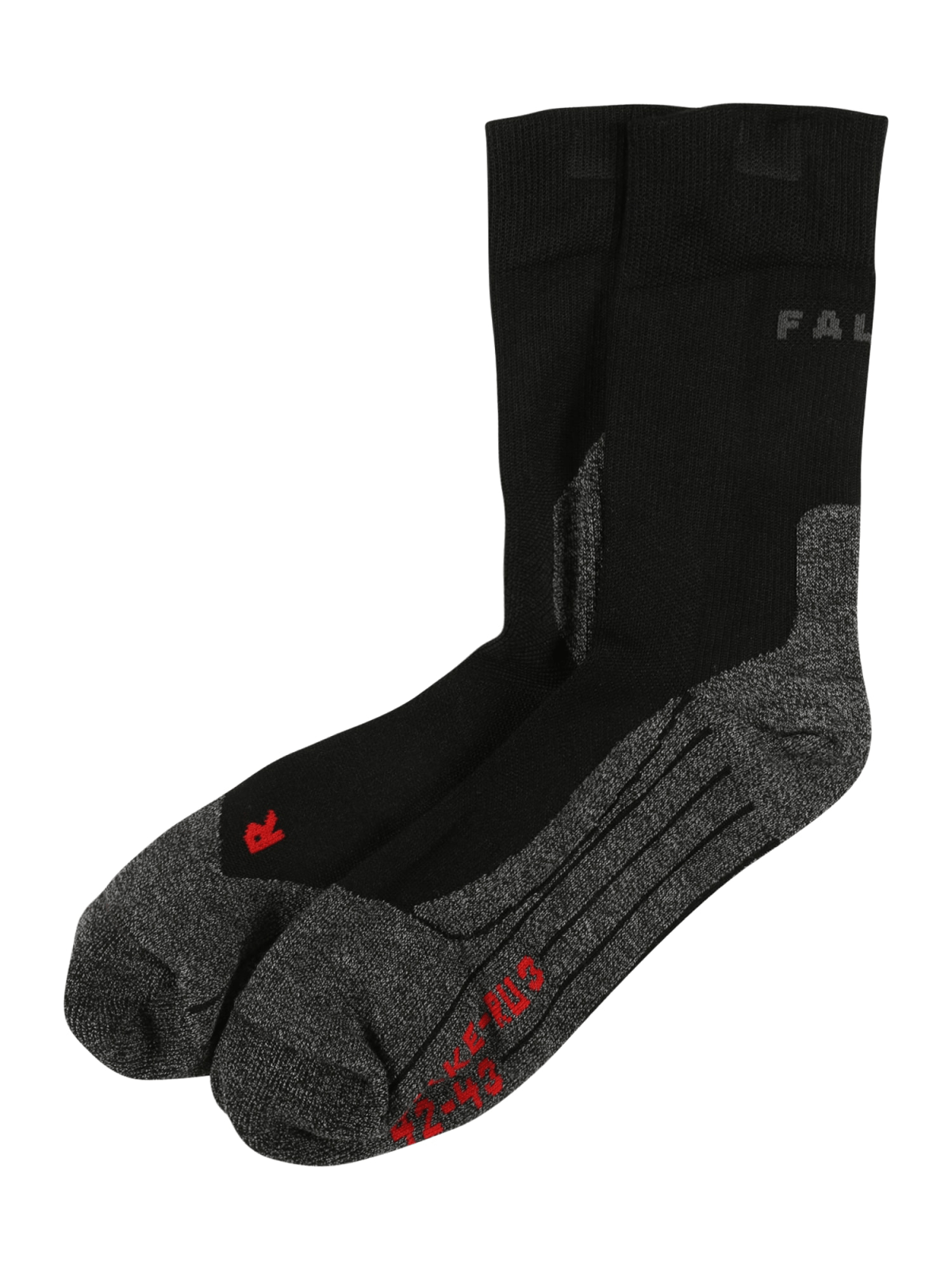 FALKE Športne nogavice 'RU3'  temno siva / ognjeno rdeča / črna