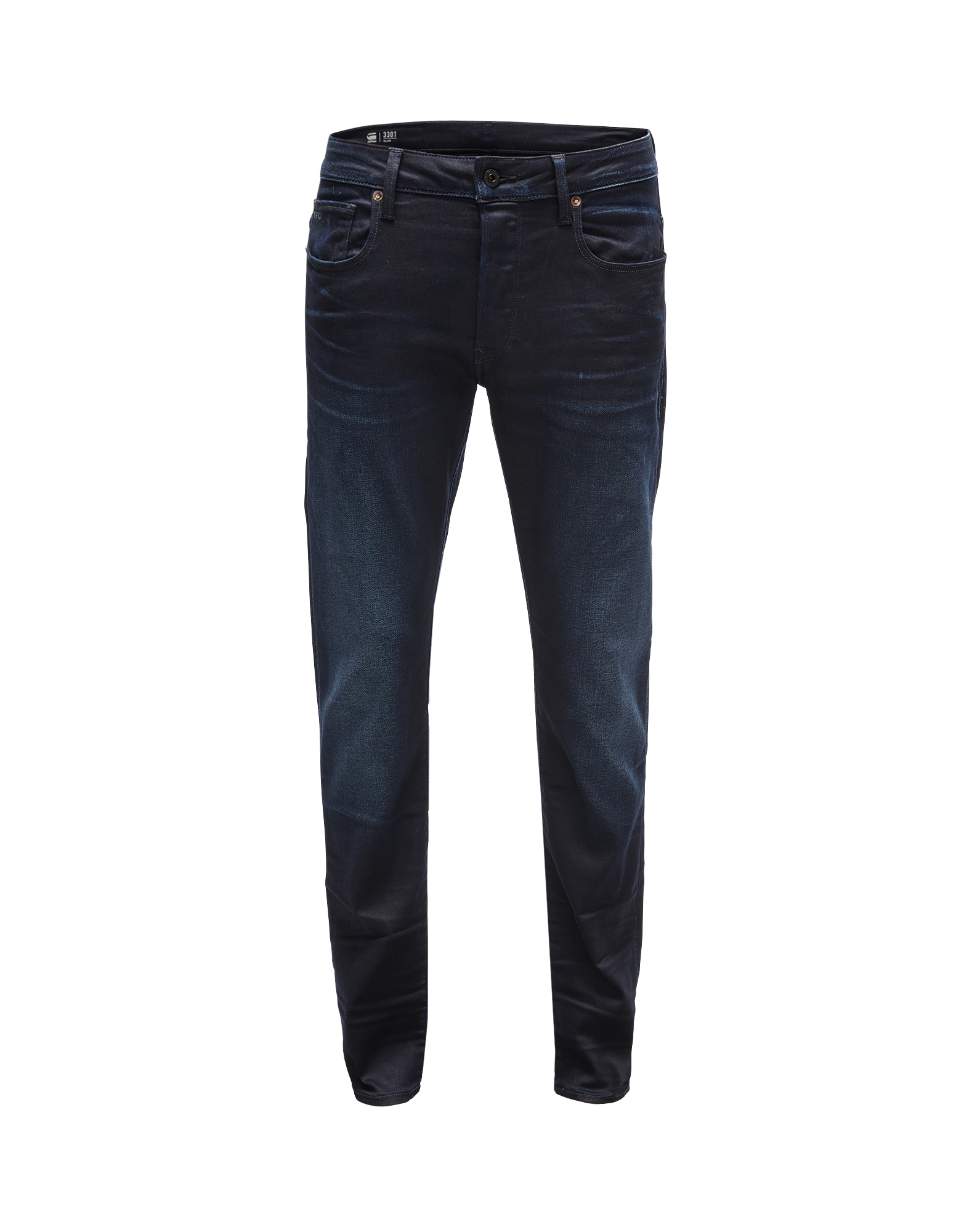 G-Star RAW Kavbojke '3301 Slim'  temno modra