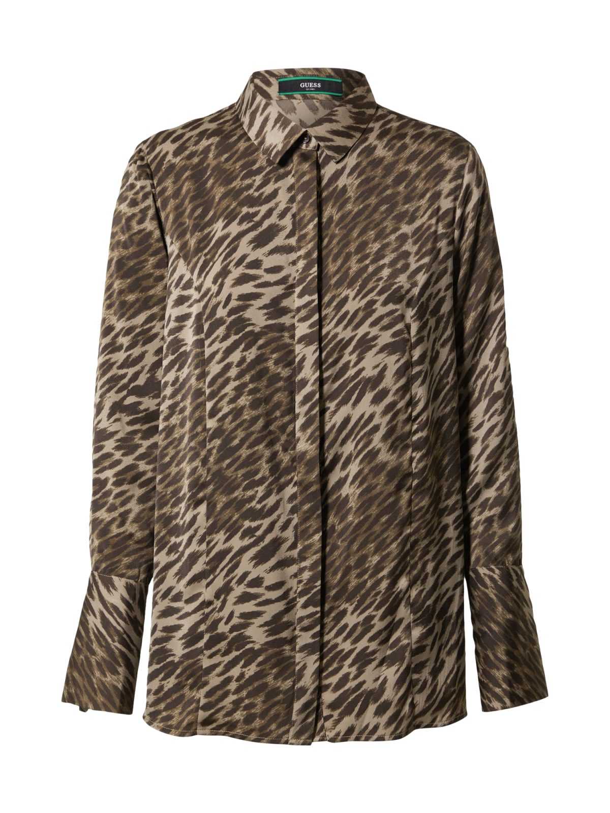 GUESS Bluza 'Vivian'  rjava / črna