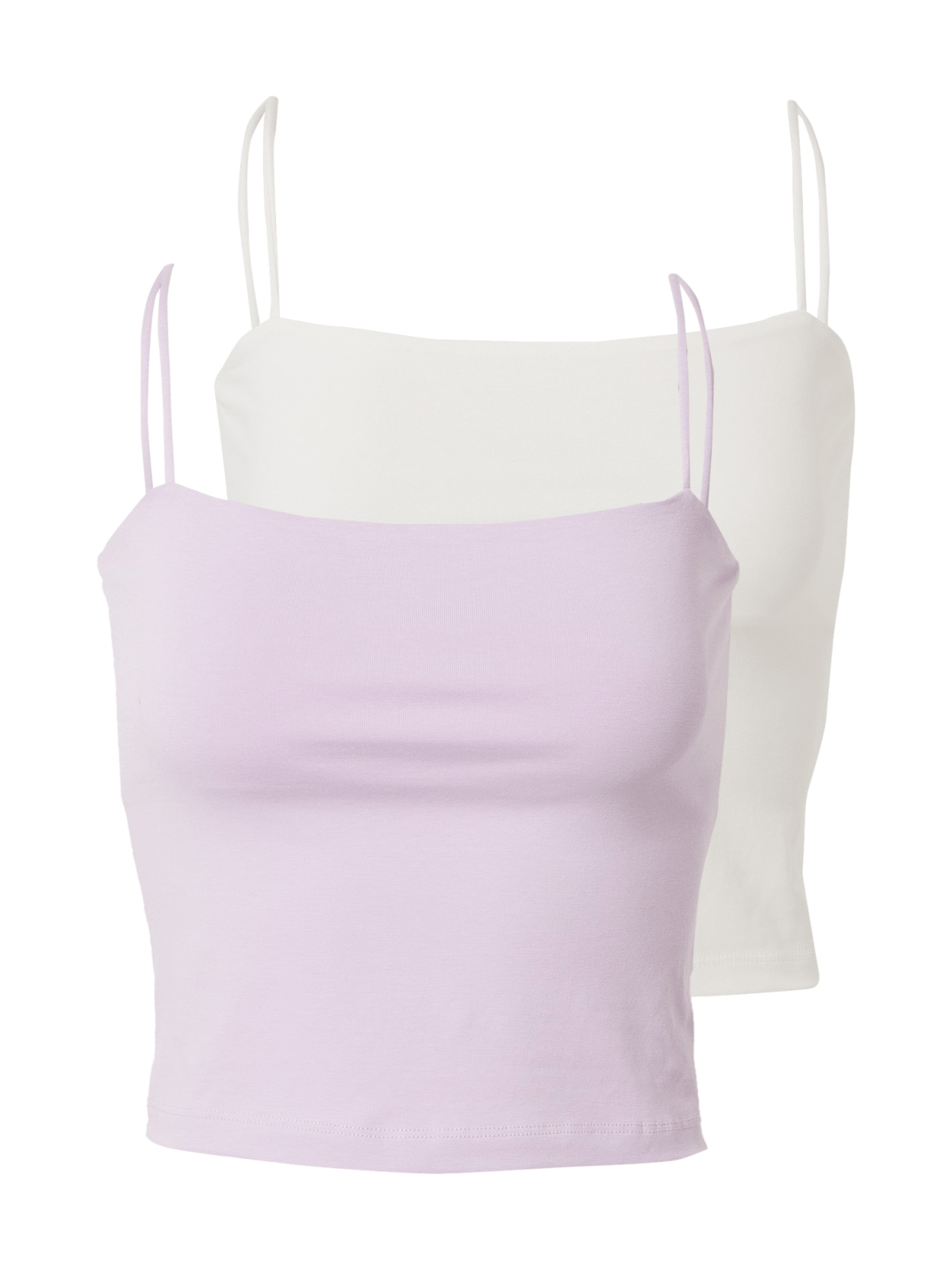 Gina Tricot Top 'Scarlet'  pastelno lila / bela