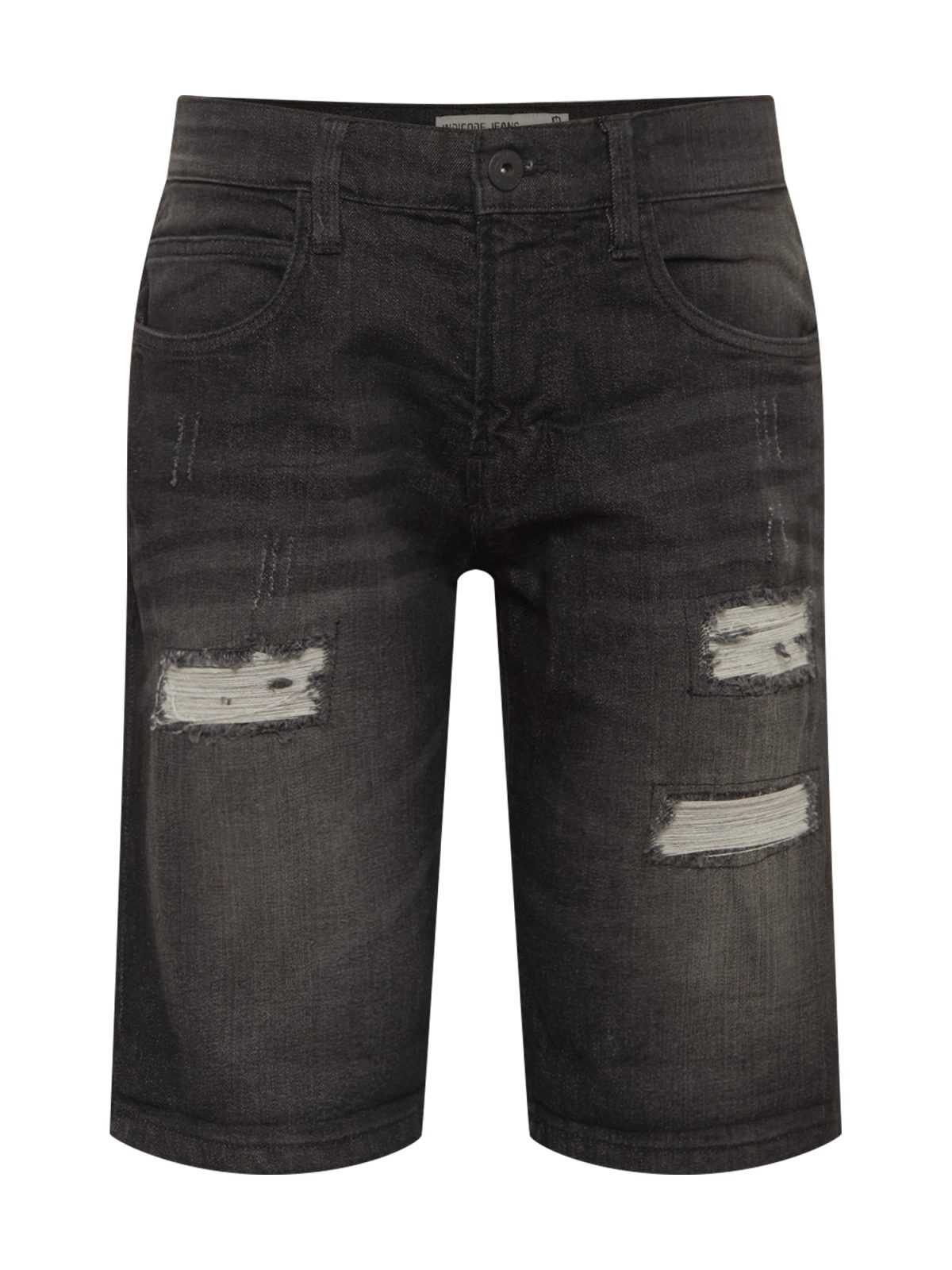 INDICODE JEANS Kavbojke 'Kaden Holes'  črn denim