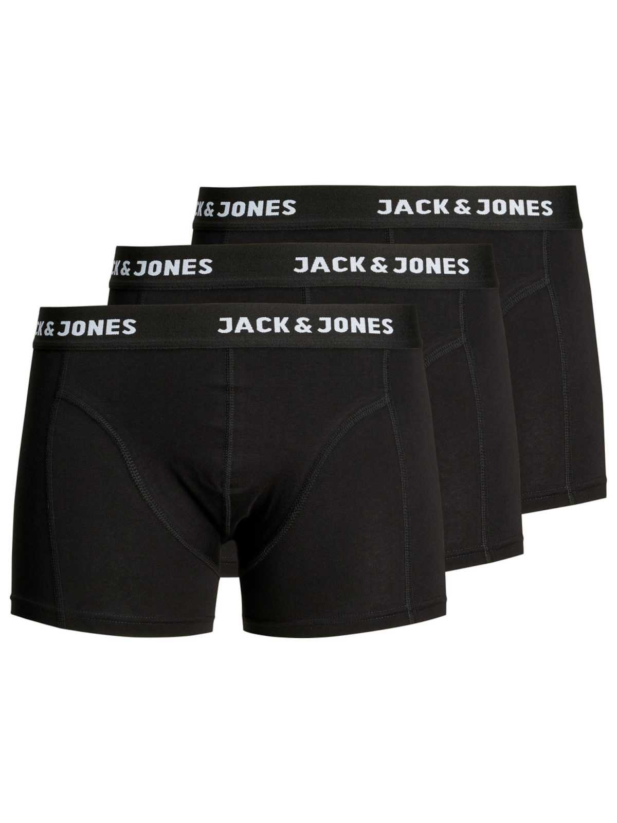 JACK & JONES Boksarice 'Anthony'  črna / bela